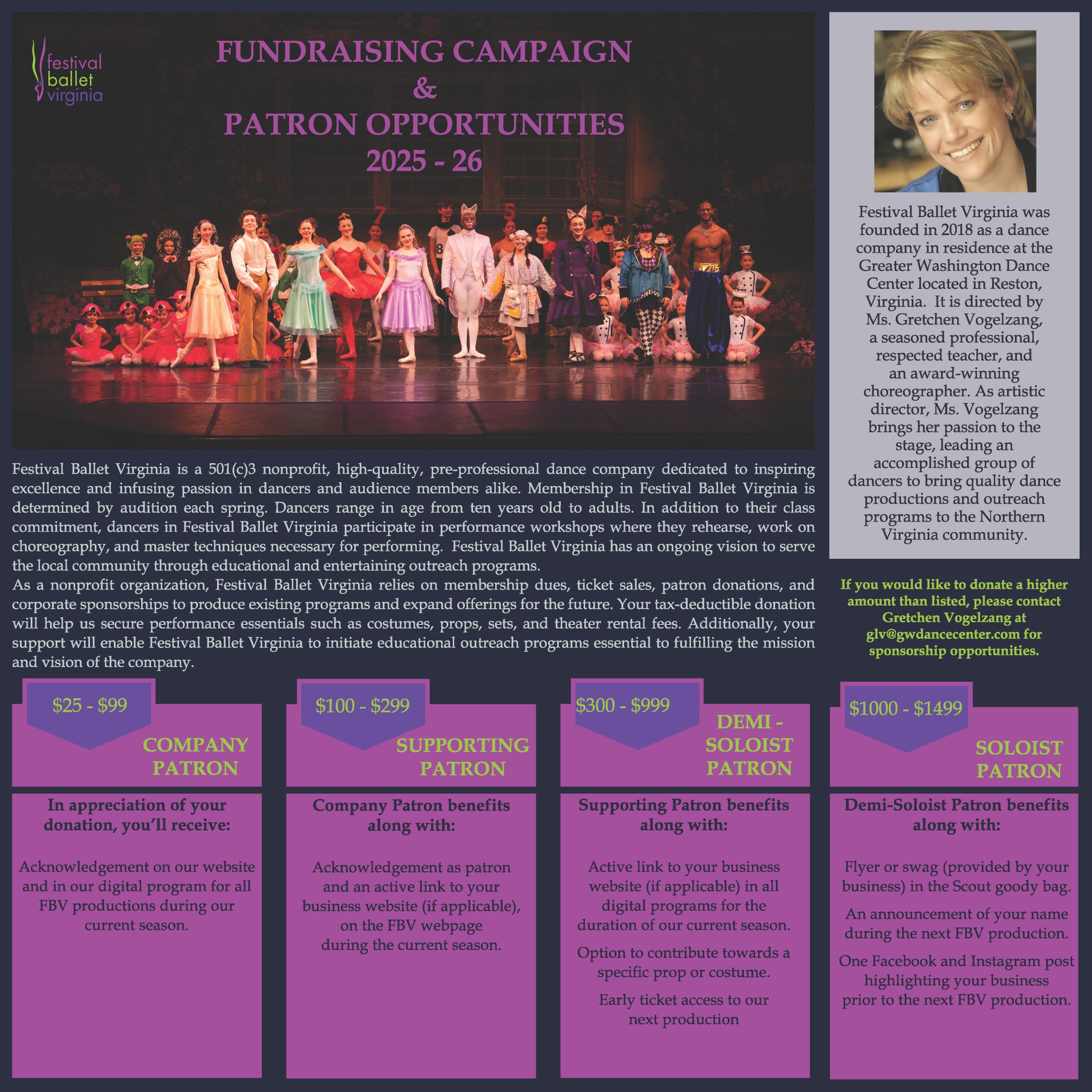 Fundraising GWDC website 2025-26 curves